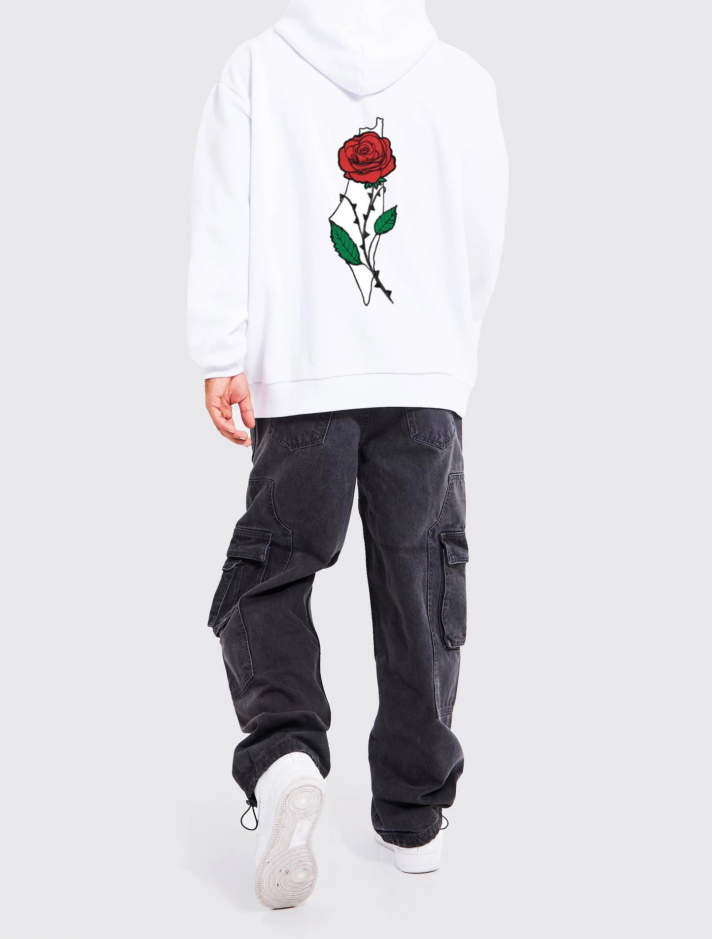 Palestine rose hoodie