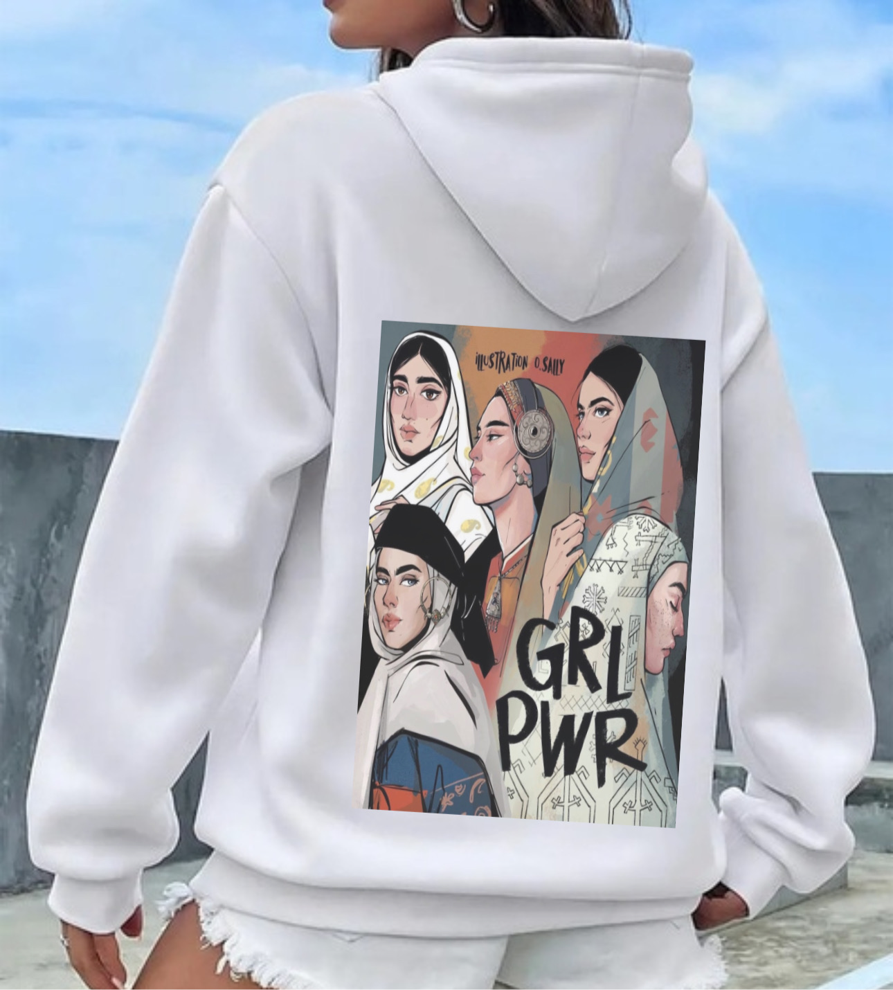 Girl power hoodie