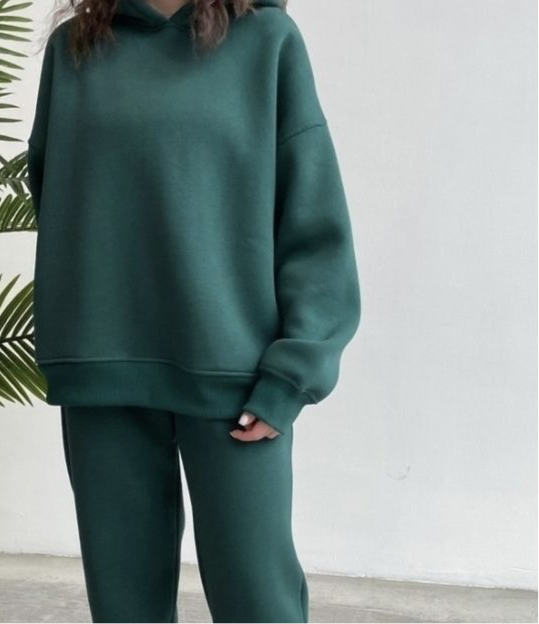 Dark green oversize hoodie