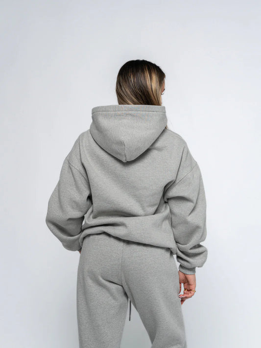 Unisex silver oversize hoodie