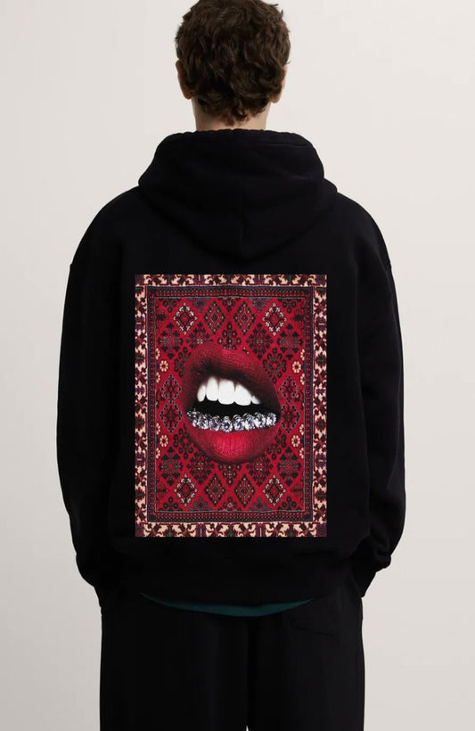 Lips oversized hoodie