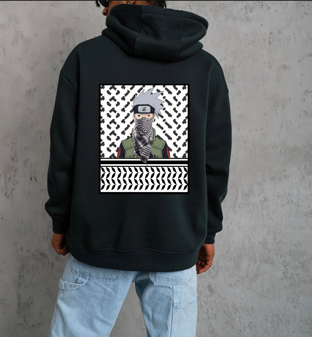 Kakashi kufiya hoodie